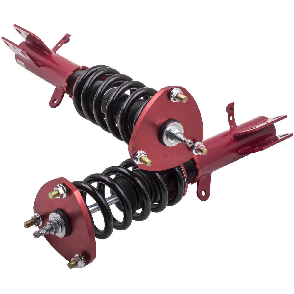 車高調 ジープ パトリオット サスペンション 2WD 4WD 07-10 全長調整式 24段減衰調整 レッド Maxpeedingrods_画像3