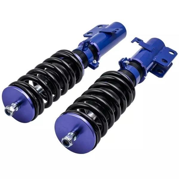 車高調 カローラ E130 サスペンション 全長調整式 トヨタ Maxpeedingrods ブルー
