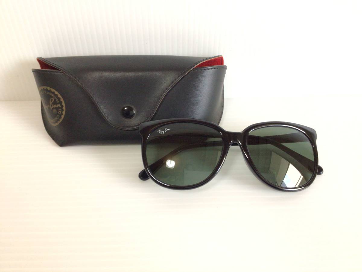 Y337 Ray-Ban/レイバン　BAUSCH & LOMB ボシュロム　サングラス　ブラック　シンプル　ケース付_画像1