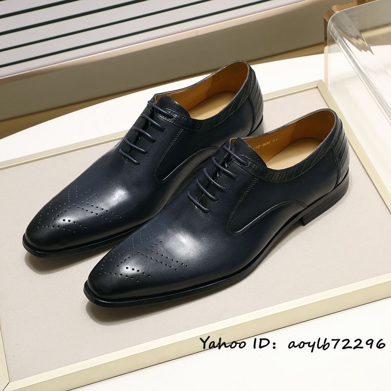 【正規品質保証】 ビジネスシューズ メンズ 本革レザーシューズ 定価8万超■超希少 職人手塗り上げ 24.5cm ブルー系 フォーマル 革靴 紳士靴 最高級牛革 彫り 24.5cm 【正規品質保証】 ビジネスシューズ メンズ 本革レザーシューズ 定価8万超■超希少 職人手塗り上げ 24.5cm ブルー系 フォーマル 革靴 紳士靴 最高級牛革 彫り 24.5cm