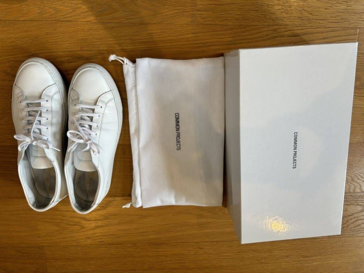 COMMON PROJECTS コモンプロジェクツ 白 ホワイト サイズ40 約25.5cm レザー ローカット スニーカー　ORIJINAL ACHILLES LOW イタリア製_画像8