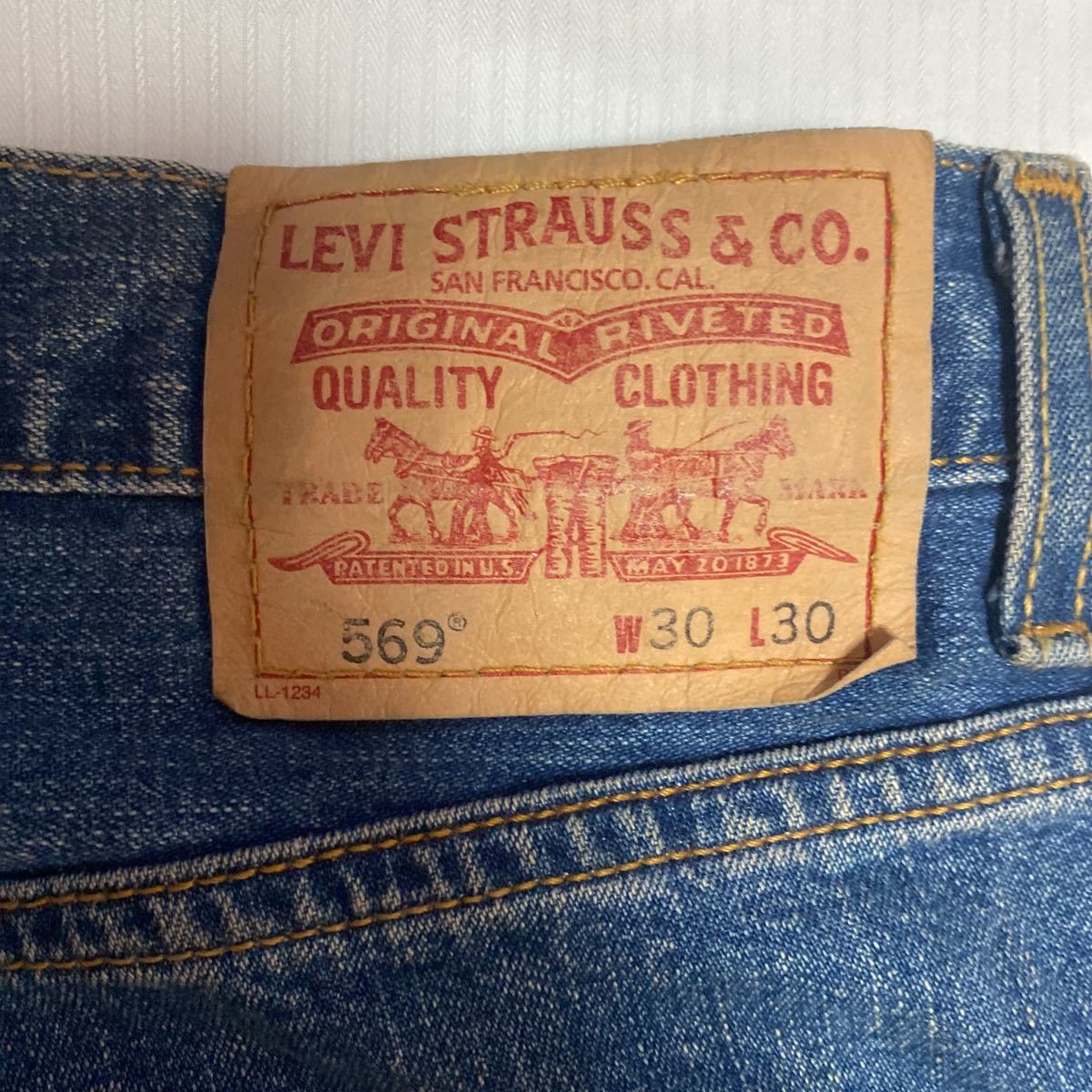 k26　Levi's 569ジーンズ　サイズW30L30表記 メキシコ製_画像8