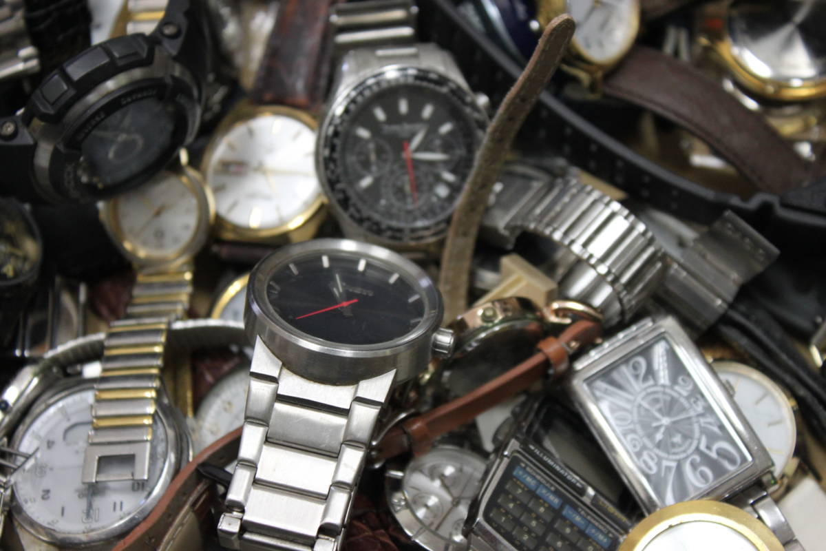 〇ジャンク腕時計など大量 SEIKO CITIZEN ソーラー ラバーベルト メンズレディース アンティーク ヴィンテージ/激安1円スタート_画像10