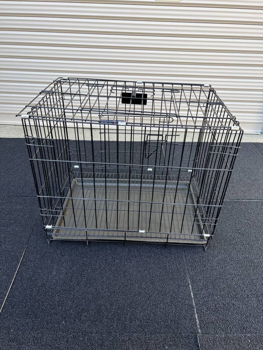 [ new arrival ] domestic stock! easy assembly! pet cage folding type cat small size dog a Hill rabbit pet kennel cat ..[52x35x43.] black ②