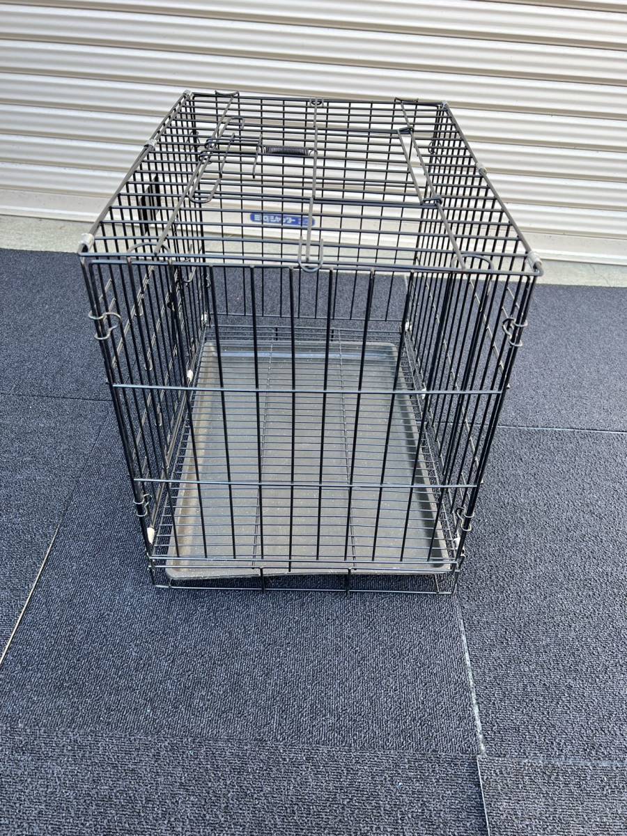 [ new arrival ] domestic stock! easy assembly! pet cage folding type cat small size dog a Hill rabbit pet kennel cat ..[52x35x43.] black ②