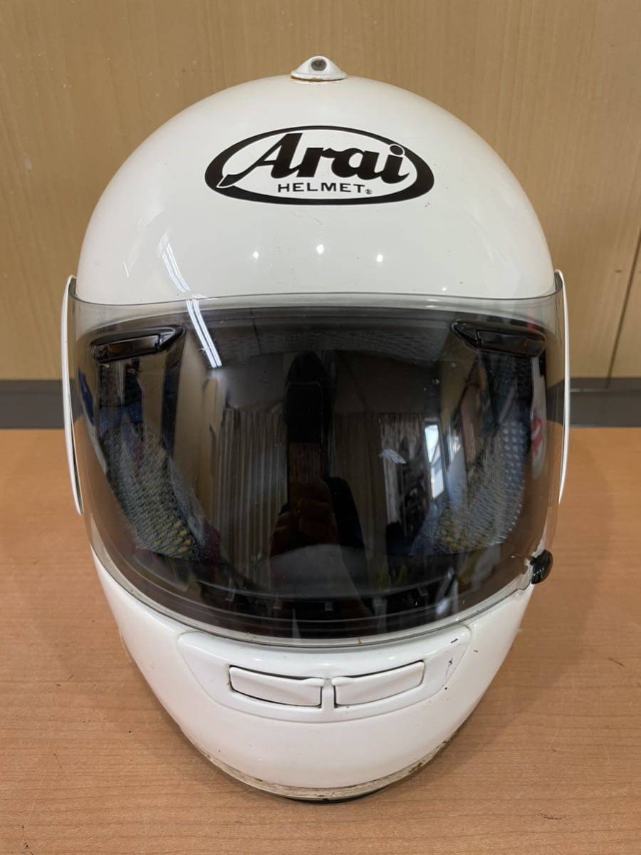 RM5743 Arai アラ フルフェイスヘルメット ホワイト サイズ 57.58 1006の画像1