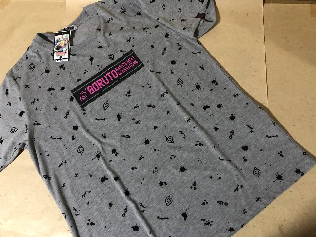 【同梱不可！】BORUTO ボルト Tシャツ　２Ｌ★グレー ★大きいサイズ