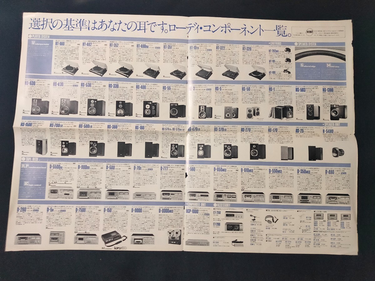 [カタログ] LO-D (ローディ) 1979年12月 コンポーネント総合カタログ/HMA-9500/HMA-7500/HMA-8300/D-5500DD/D-8000MKⅡ//HS-630/HS-400/_画像4