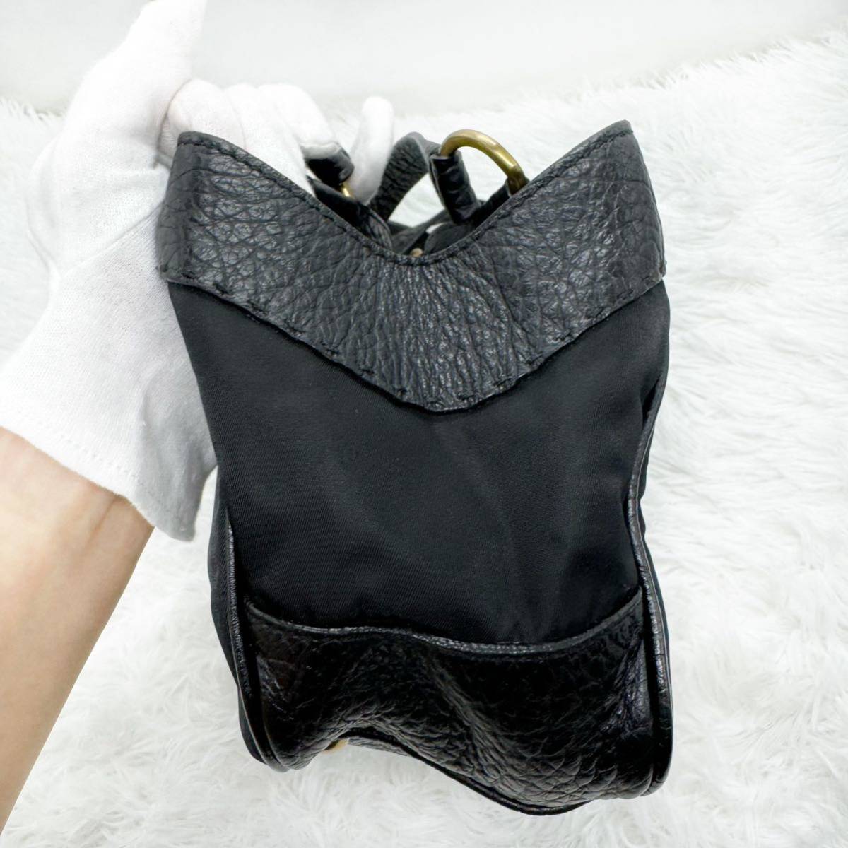 激安ブランド 超美品!PRADA プラダ ショルダーバッグ レザー ナイロン