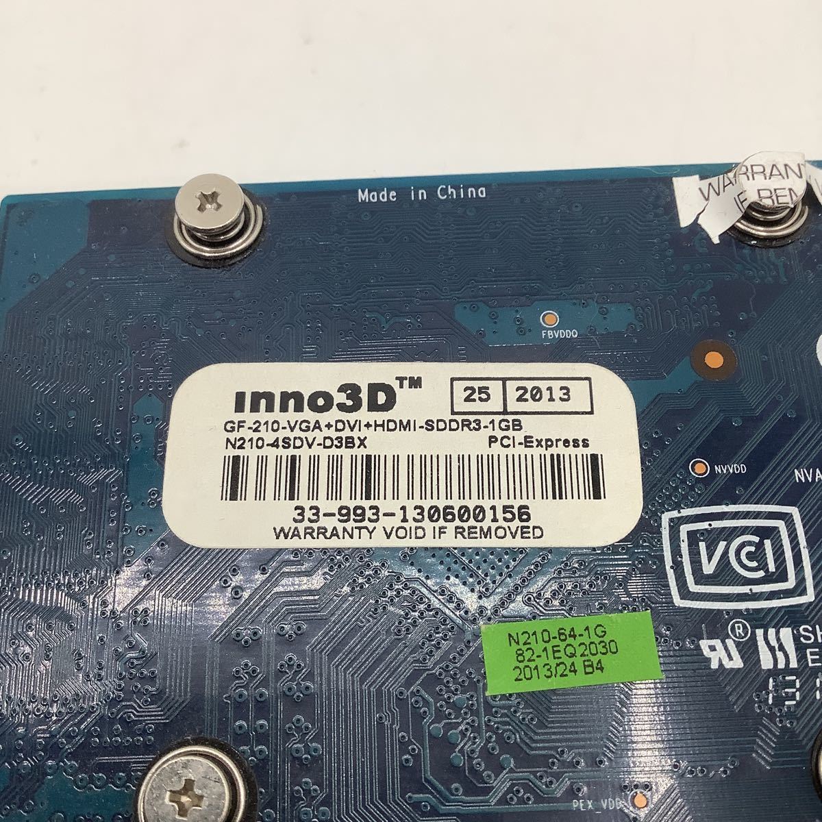 inno3D イノスリーディN210-4SDV-D3BX GeForce 210搭載 PCI Express x16(2.0)対応 グラフィックボード　ファンレス①_画像3