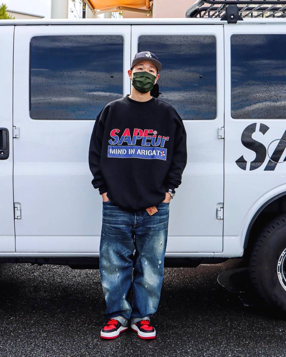 SAPEur スウェット トレーナー パーカー フーディー XXL BLACK WIND AND SEA Supreme_画像7