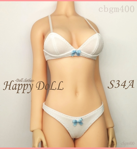 TBLeague 【Happy Doll】S34A スクールブラセット 白 下着 Ver3 1/6 Phicen ファイセン
