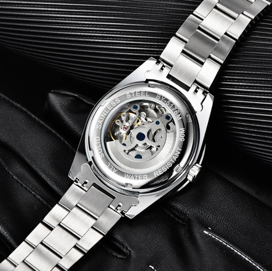 Benyar メカニカル 腕時計 スポーツ ビジネス 防水 5Bar 機械式腕時計 自動 男性 コレクション ビジネス_画像6