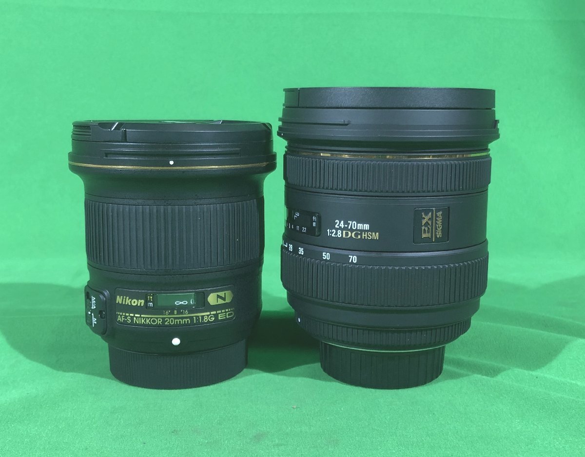 [ Saitama departure ][Nikon,SLIK,SIGMA] tripod lens set AF-snikkor 20mm f/1.8 / 24-70mm F2.8 IF EX DG HSM / PROFESSIONALIIN (9-1494)