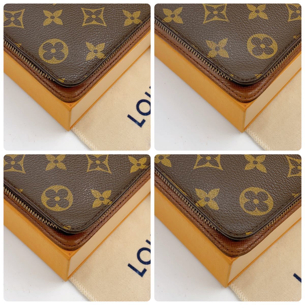 ※A2162【美品】LOUIS VUITTON ルイヴィトン モノグラム ポルトモネジップ　ラウンドファスナー　長財布　ウォレット　M61727/CA0948_画像9