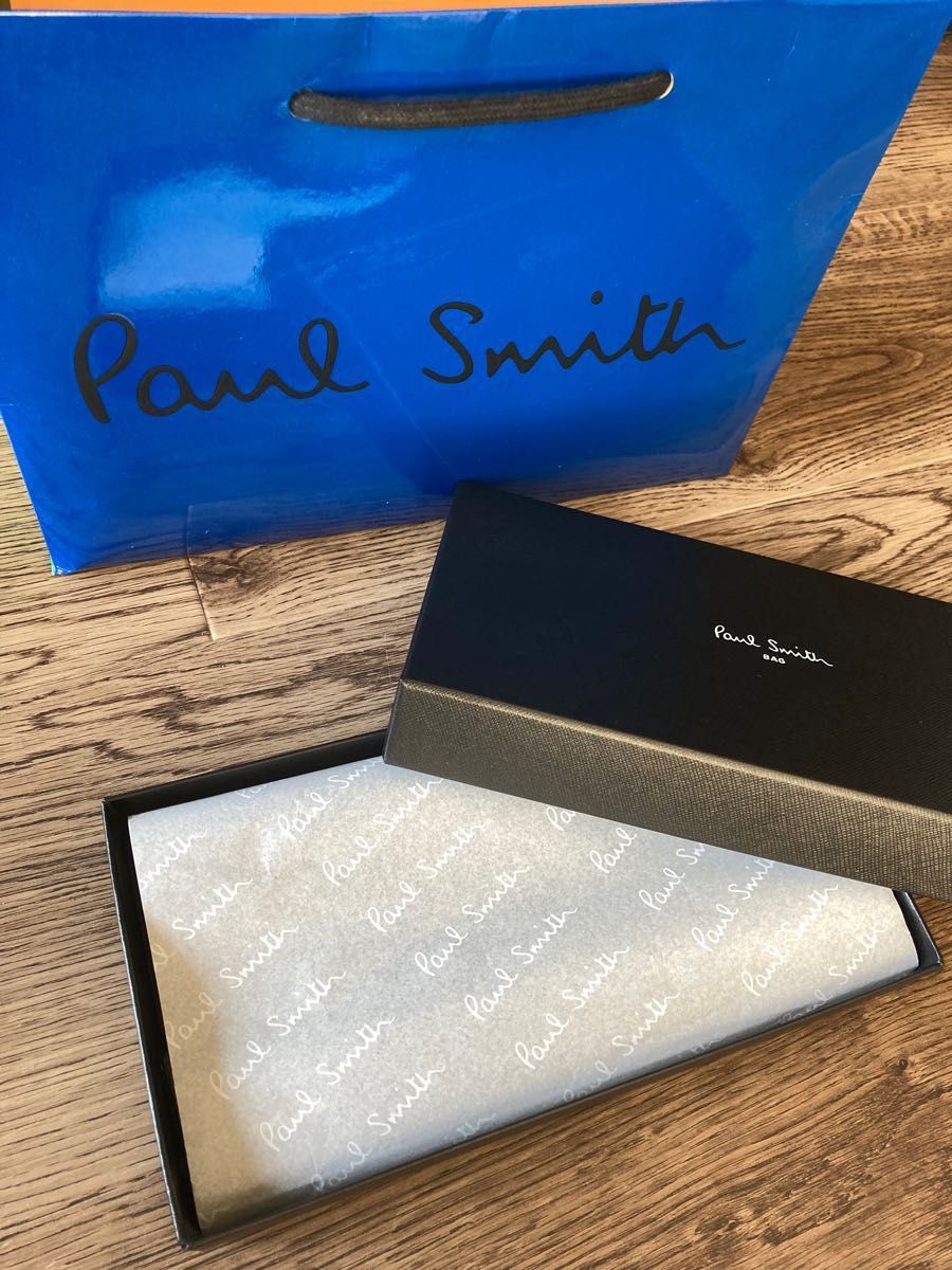 美品】箱付き ポールスミス Paul Smith ラウンドファスナー長財布