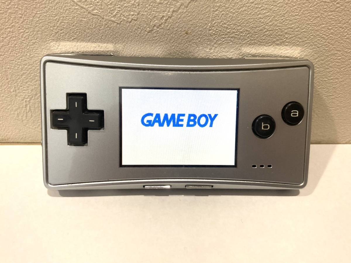 動作確認済 ゲームボーイミクロ OXY-001/シルバー 任天堂 Nintendo GAME BOY micro