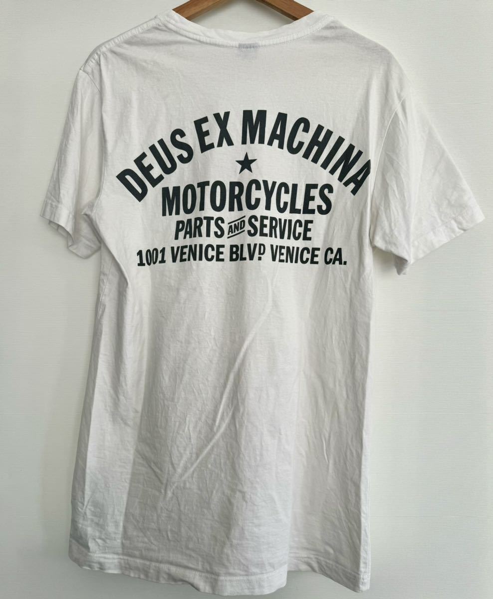 Deus Ex Machina デウス エクス マキナ VENICE ADDRESS S/S TEE 半袖Tシャツ 白 S CA本店購入_画像1