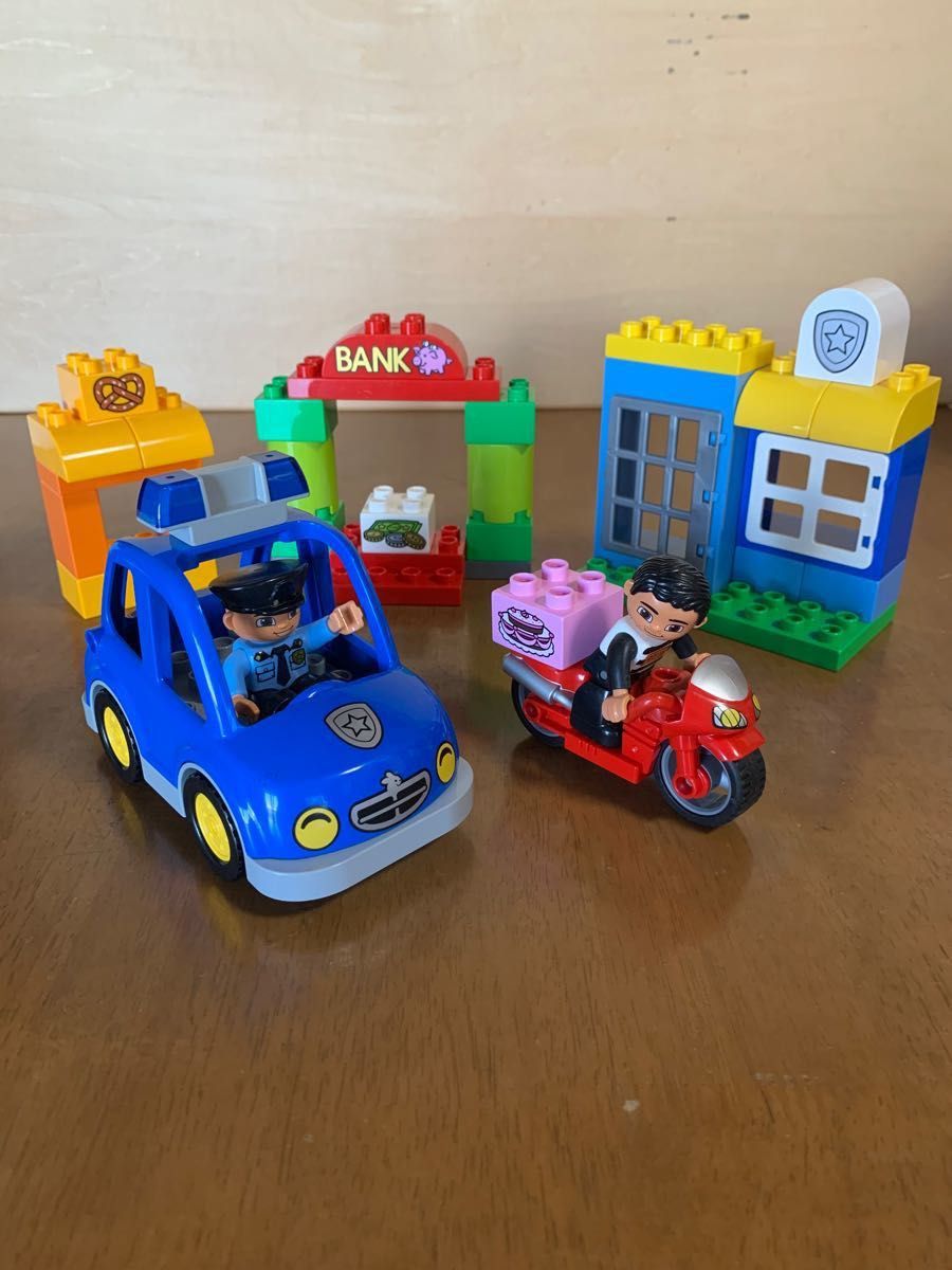 LEGO duplo レゴ デュプロ ポリスセット 10532 しょうぼう ジープ 6169 警察署 消防署 車 バイク