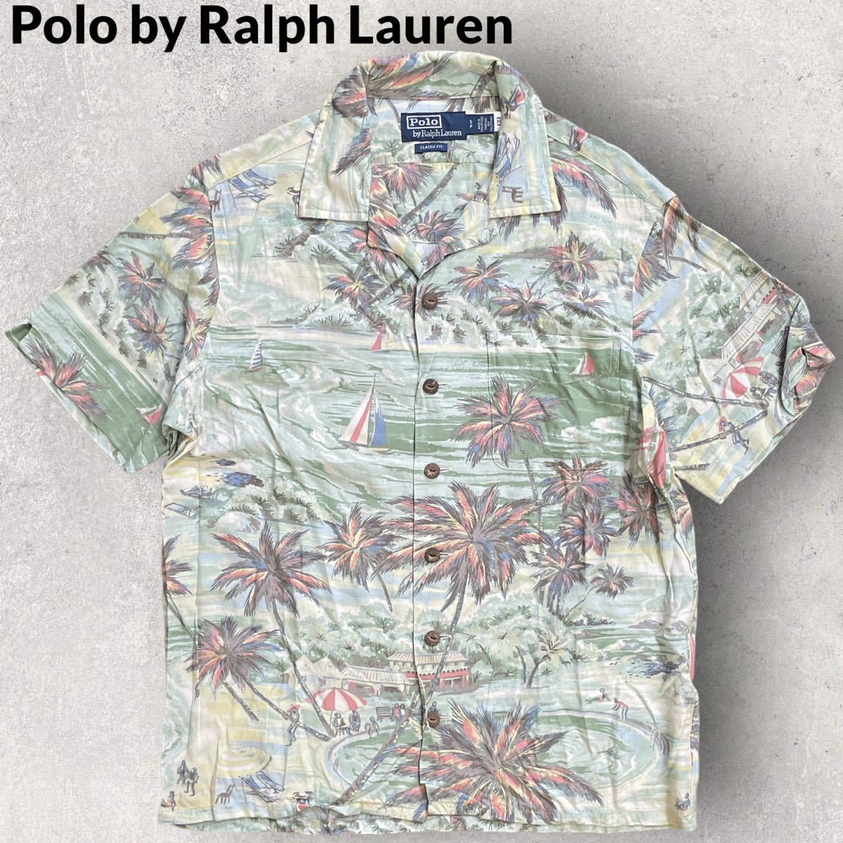 ラルフローレン 23ss クラシックフィット トロピカルプリントキャンプシャツ Yahoo!フリマ（旧）