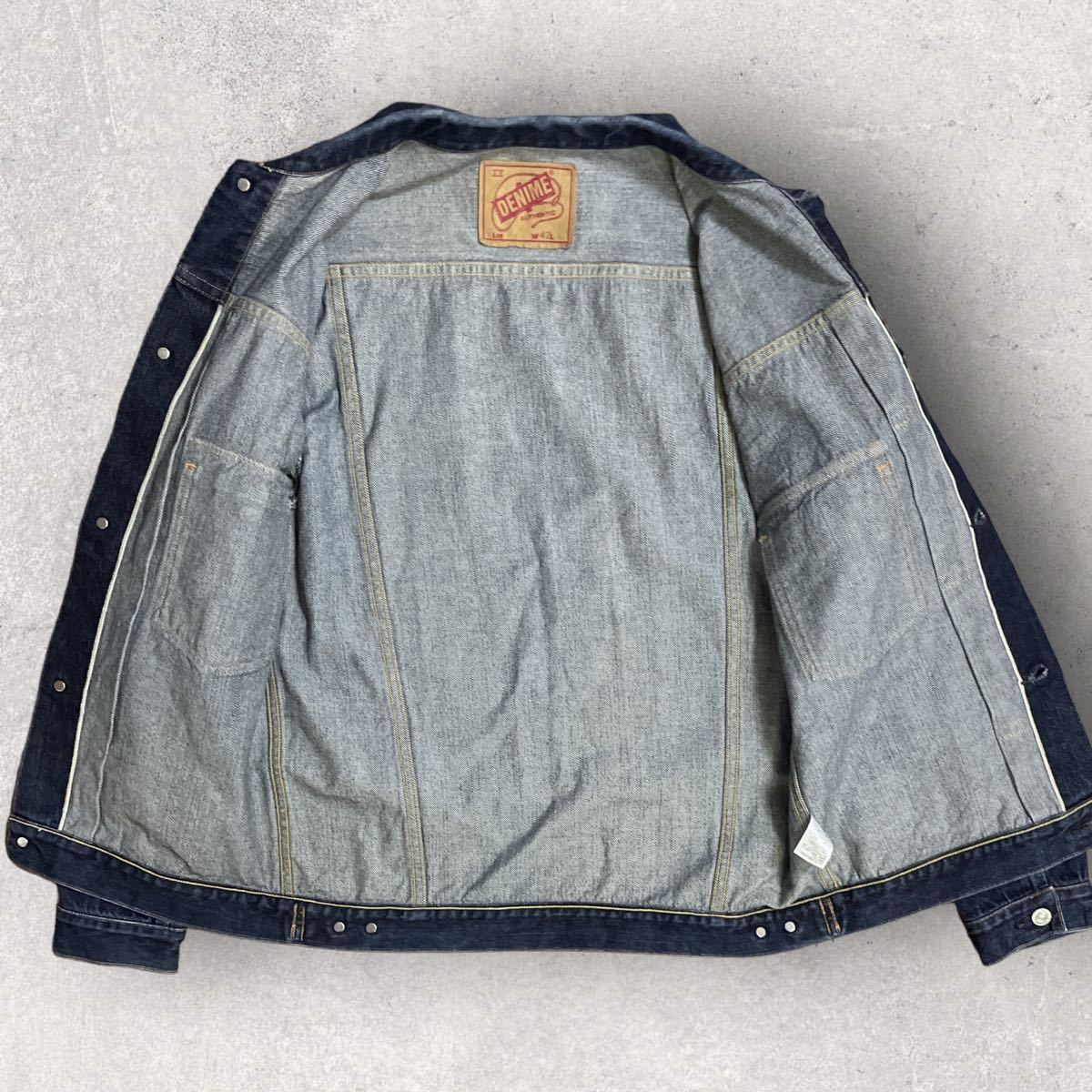 美品 Denime ドゥニーム 2nd 復刻 デニムジャケット 赤耳 size 美品 Denime ドゥニーム 2nd 復刻 デニムジャケット 赤耳 size