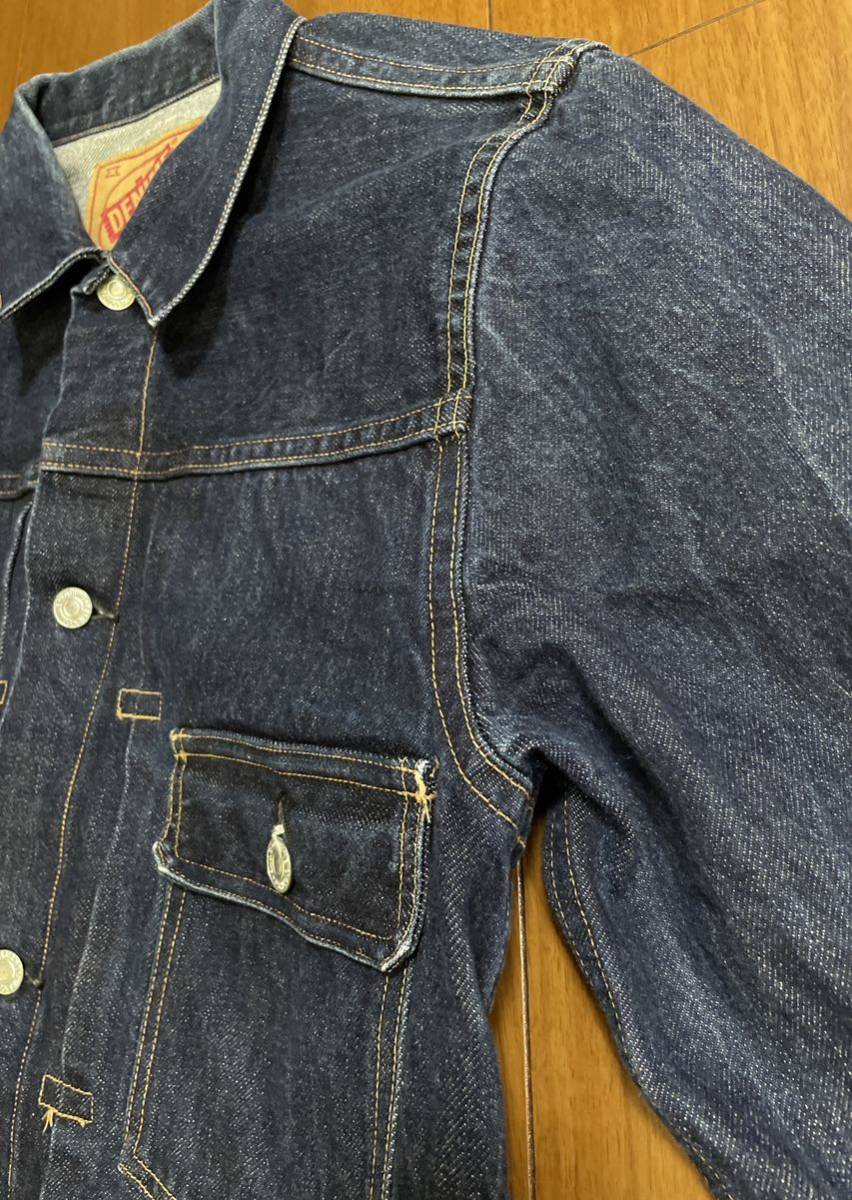 美品 Denime ドゥニーム 2nd 復刻 デニムジャケット 赤耳 size 美品 Denime ドゥニーム 2nd 復刻 デニムジャケット 赤耳 size