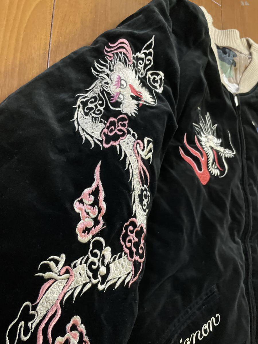 CHEVIGNON 別珍 キルト リバーシブル スカジャン スーベニアジャケット-