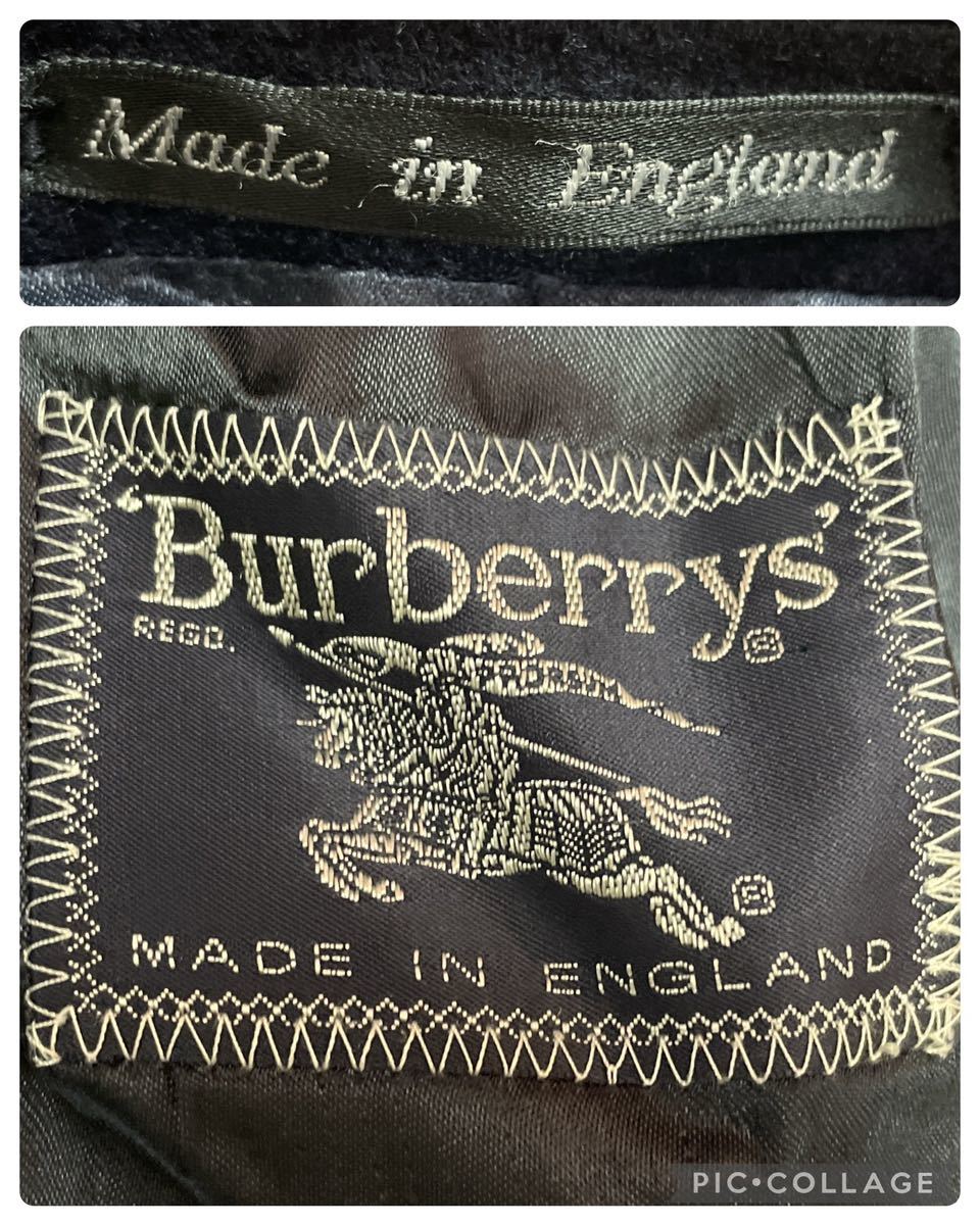 美品 Vintage Burberrys 70s 80s イングランド製 カシミヤ混 ダブル