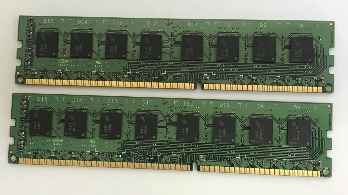 CRUCIAL PC3-12800U 16GB 8GB 2枚 DDR3 デスクトップ用メモリ 240ピン DDR3-1600 8GB DDR3 DESKTOP RAM 240ピン ddr3 Non-ECCメモリ_画像2