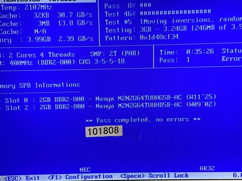 ELIXIR PC2-6400S 2GB 2枚で 4GB DDR2-800 2GB 2枚 4GB DDR2 ノートPC用 メモリ PC2 6400 2GB 2枚 DDR2 LAPTOP RAM_画像2