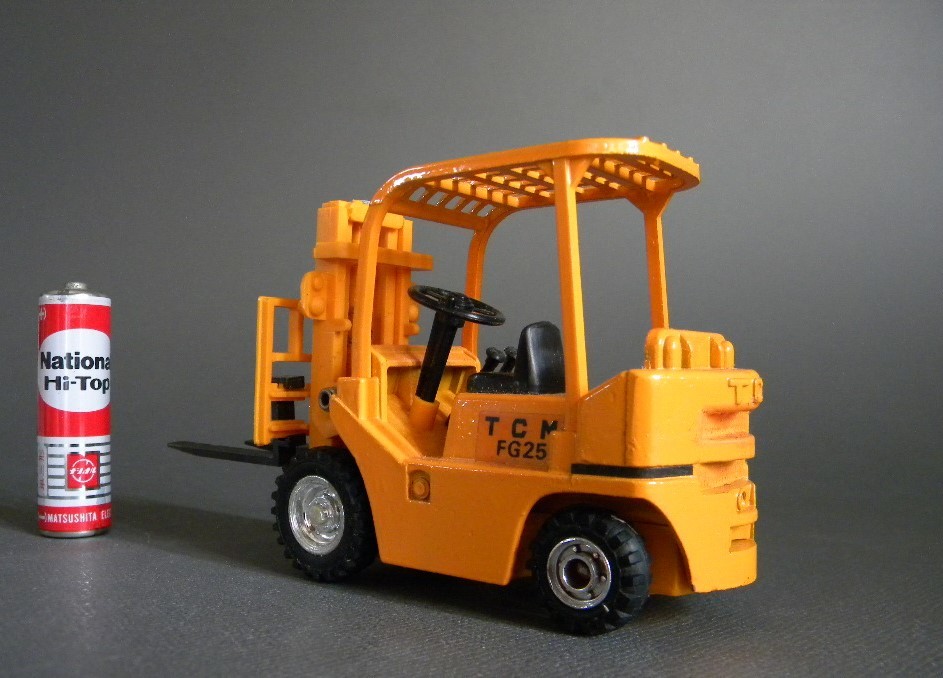 当時物 ★★SHINSEI power FORK LIFT 状態良好 ダイキャスト 合金 !! フォークリフト 建設機械 倉庫 旧車「定形外/LP可」★★箱無 未使用品の画像2