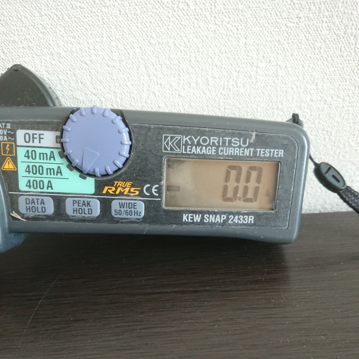 [1円スタート]　共立　KYORITSU LEAKAGE CURRENT TESTER　クランプメーター　KEW SNAP 2433R　動作未確認_画像5