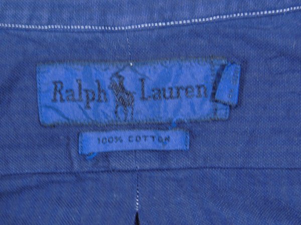 ラルフローレン Ralph Lauren■長袖ボタンダウンシャツ■16 1/2-35■ネイビー系 ※NK3o16079_画像5