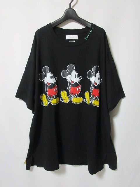 未使用 定価20900円 FACETASM ファセッタズム × Disney ディズニー ミッキー Tシャツ 黒 5