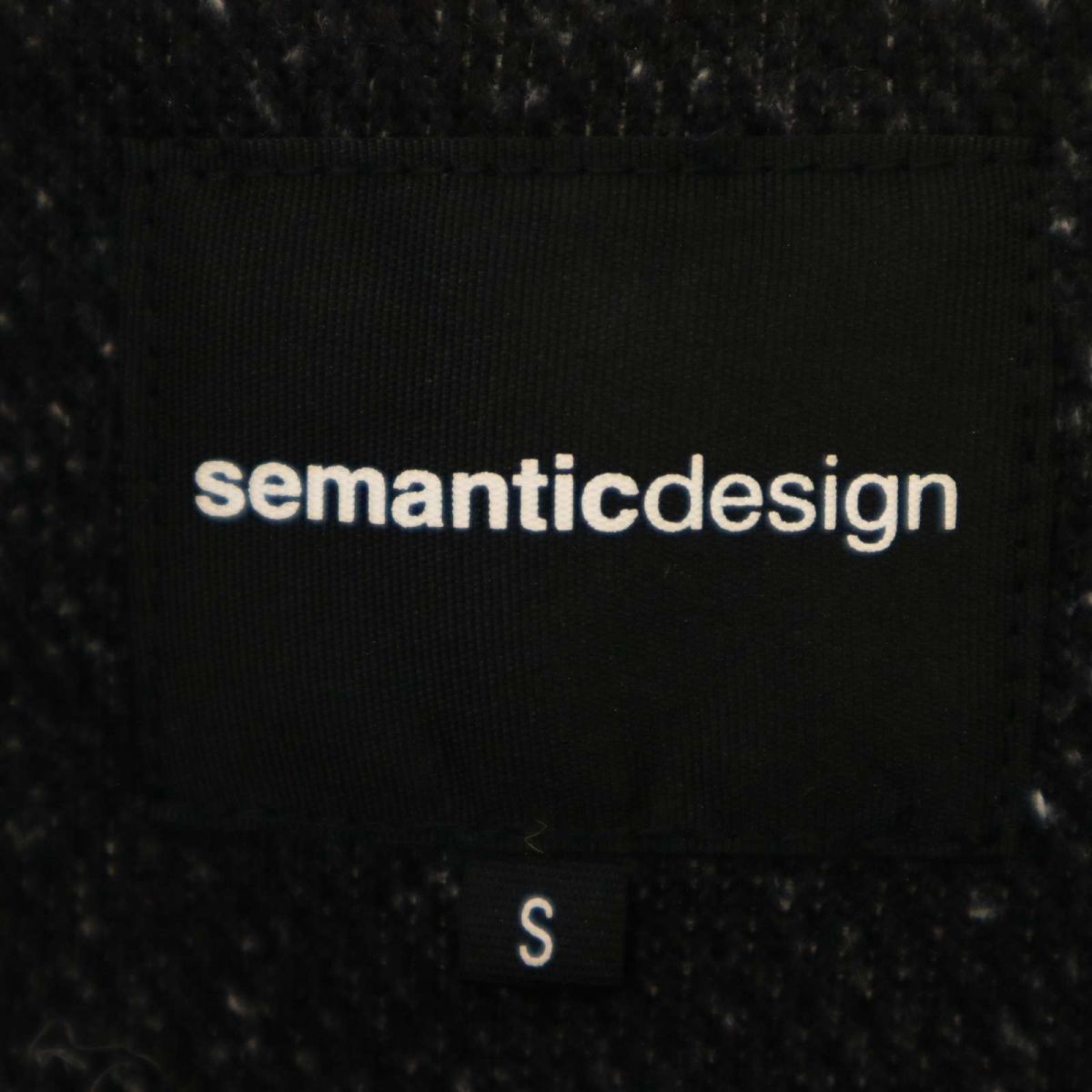 semantic design セマンティック デザイン 秋冬 裏起毛★ ロング フーディー コート Sz.S　メンズ　C3T08988_A#N_画像6