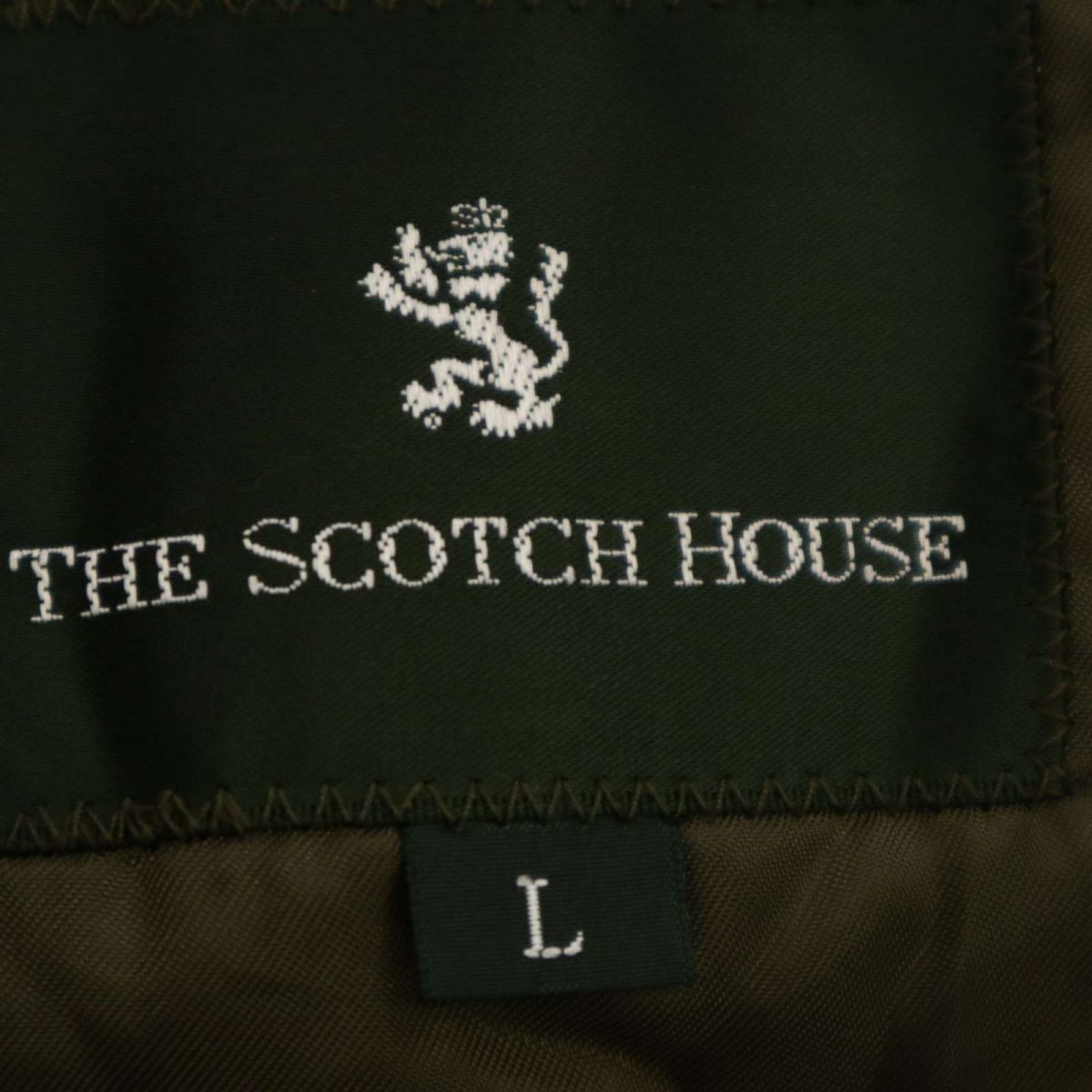 THE SCOTCH HOUSE スコッチハウス 秋冬 細畝 コーデュロイ★ 2B テーラード ジャケット ブレザー Sz.L　メンズ キャメル　C3T09149_A#N_画像6