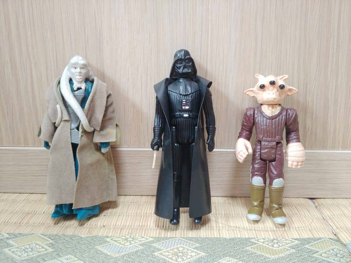 Star Wars Kenner Vintage Figures - 1977年 Darth Vader / 1983年 Bib Fortuna / 1983年 Ree-Yees セット