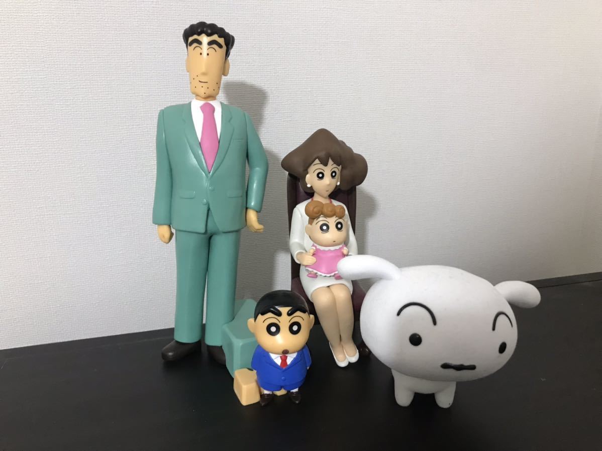 クレヨンしんちゃん フィギュア しんちゃん 野原しんのすけ シロ おやさいに クレヨンしんちゃん 野原家フィギュア+シロ セット