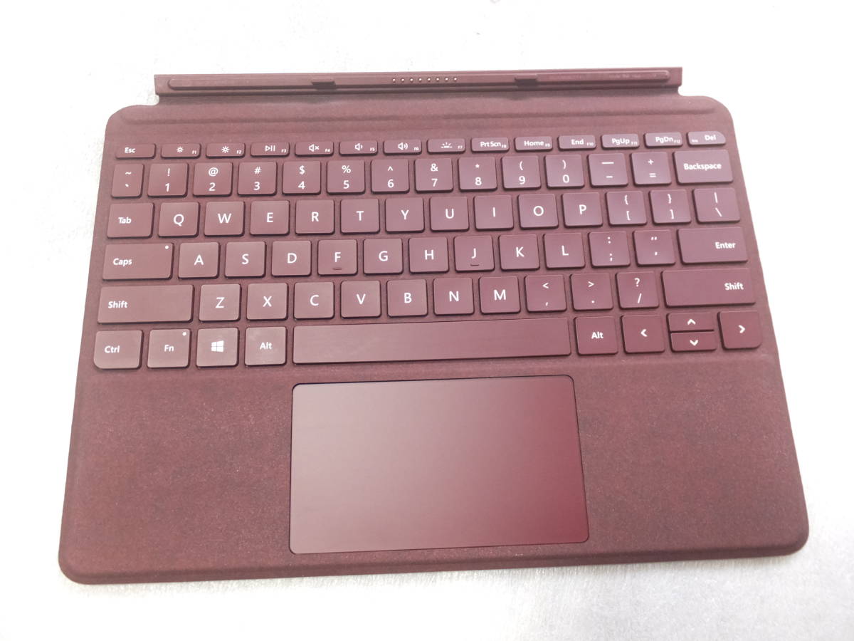 中古　Surface Go タイプカバー　Model : 1840 レッド　英字配列_画像1