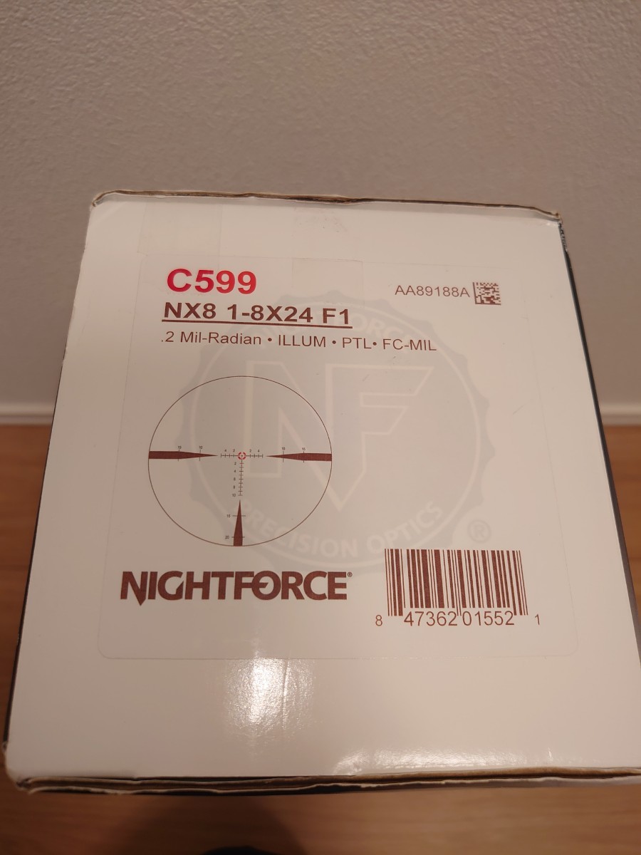 実物 NIGHT FORCE NX8 1-8×24 F1 司法機関モデル C599 スコープ ナイトフォース リューポルド leupold_画像9