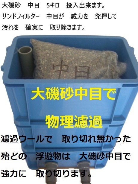 池 大型ケース対応 沈殿槽BOX搭載 サンドフィルター ミニS 水中 池 大型ケース対応 沈殿槽BOX搭載 サンドフィルター ミニS 水中