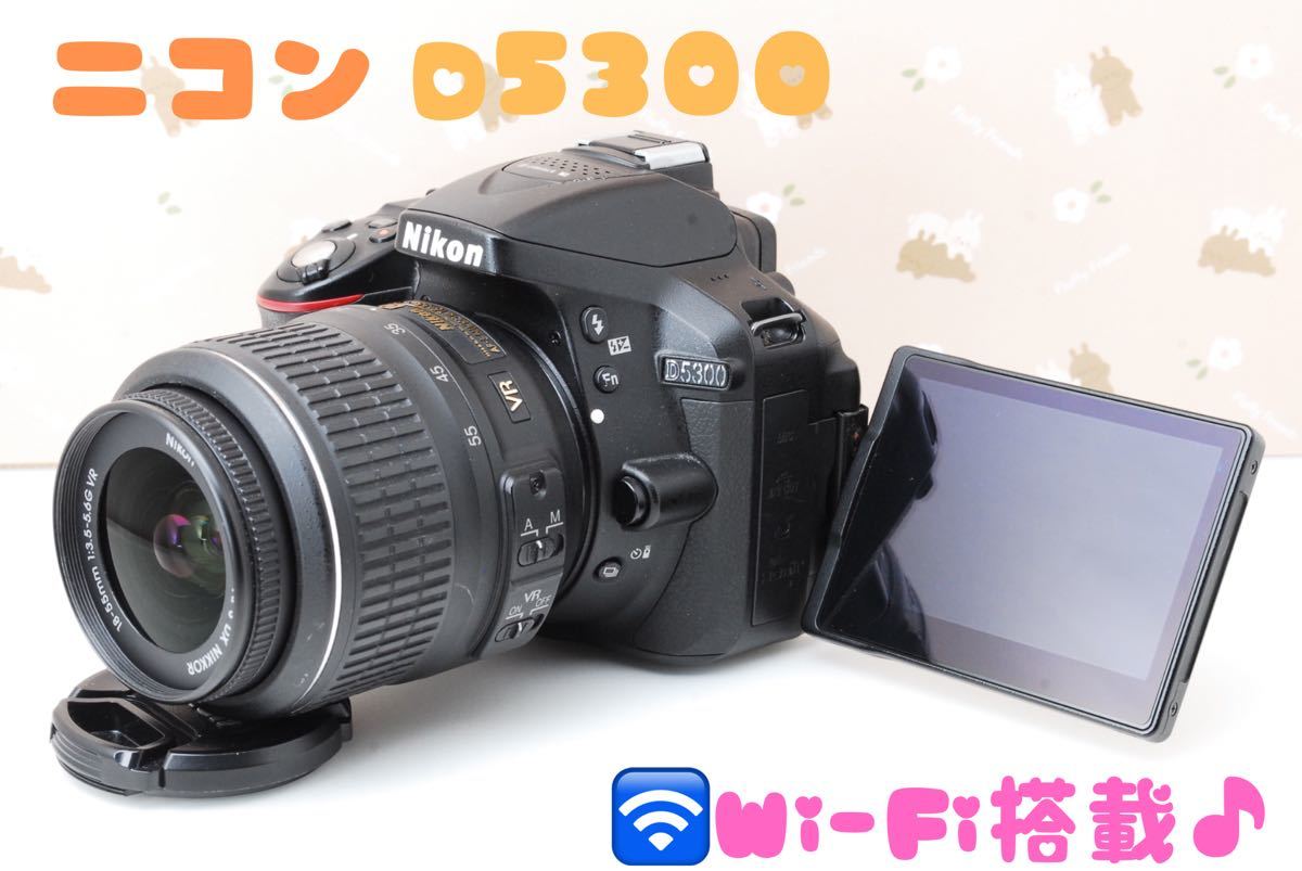 お歳暮 Nikon D5300☆標準レンズキット♪スマホ転送♪高性能デジタル
