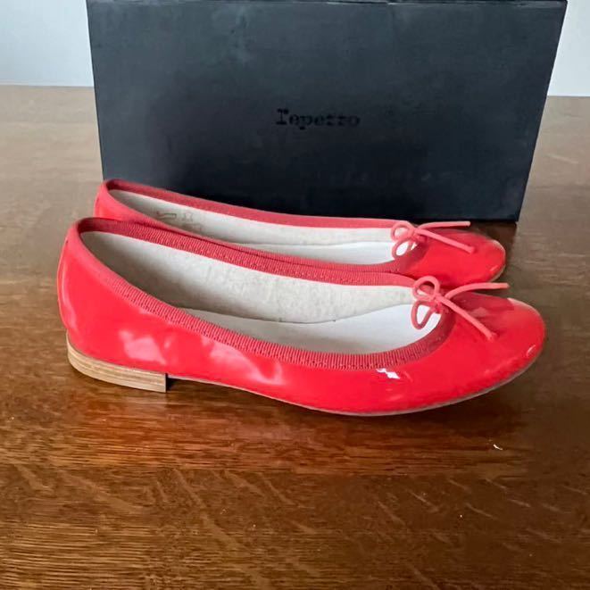 未使用品 Repetto レペット サイズ35 (22cm) Cendrillon Ballerinas サンドリオン バレーシューズ サーモンピンク_画像4