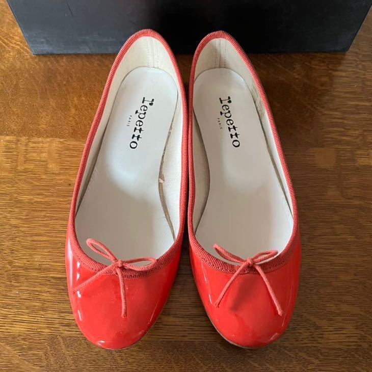 未使用品 Repetto レペット サイズ35 (22cm) Cendrillon Ballerinas サンドリオン バレーシューズ サーモンピンク_画像1