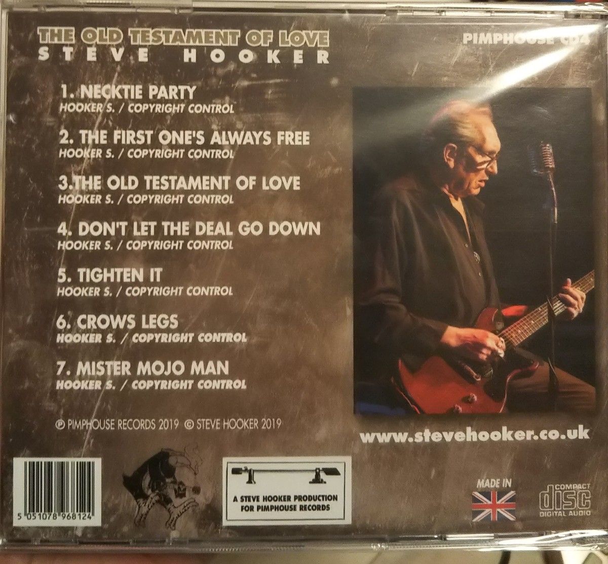 steve hooker old testament of love ハードロック ブルース スティーブフッカー