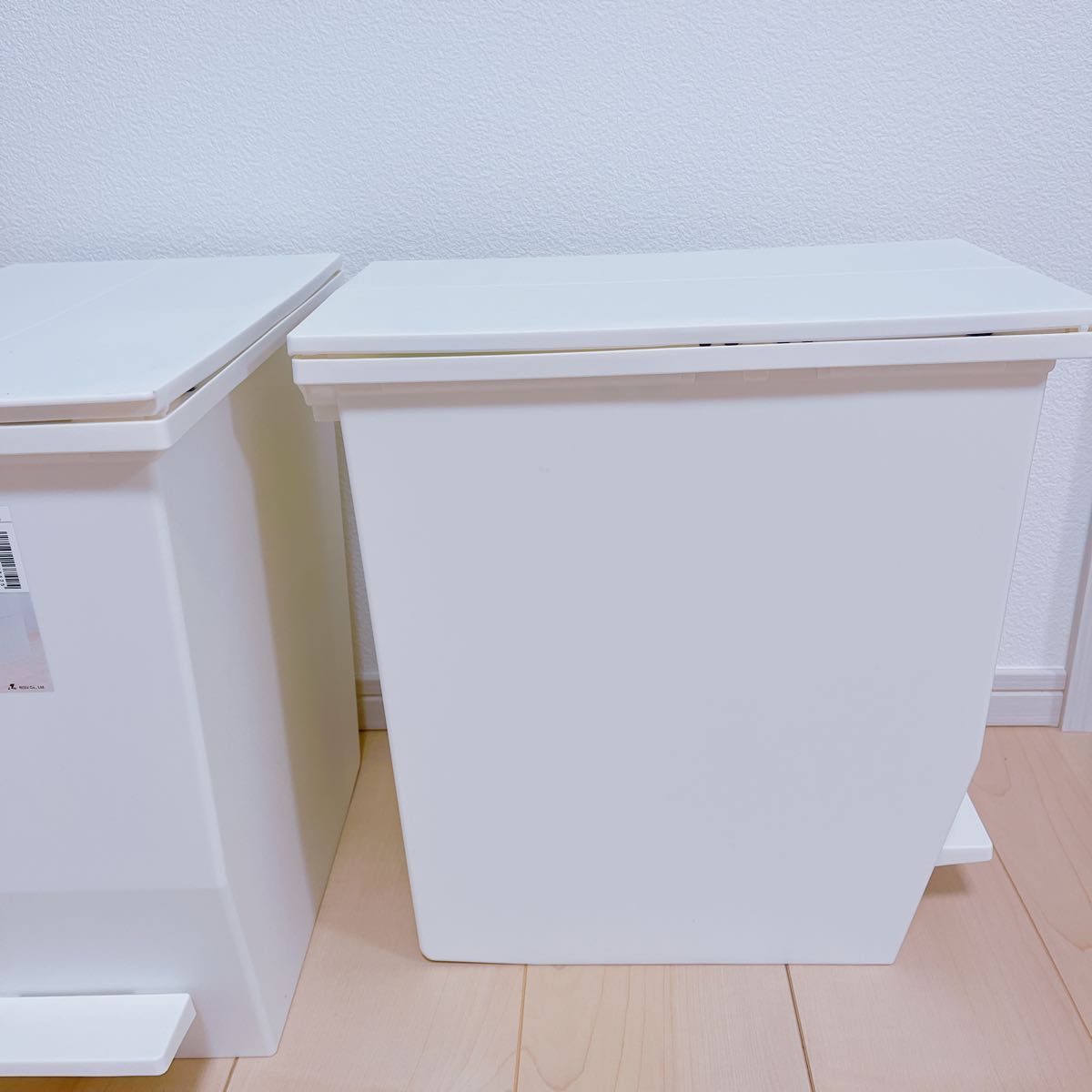 新品　ペダルオープンツイン　ゴミ箱　20L×2 ダストボックス　白　キッチン