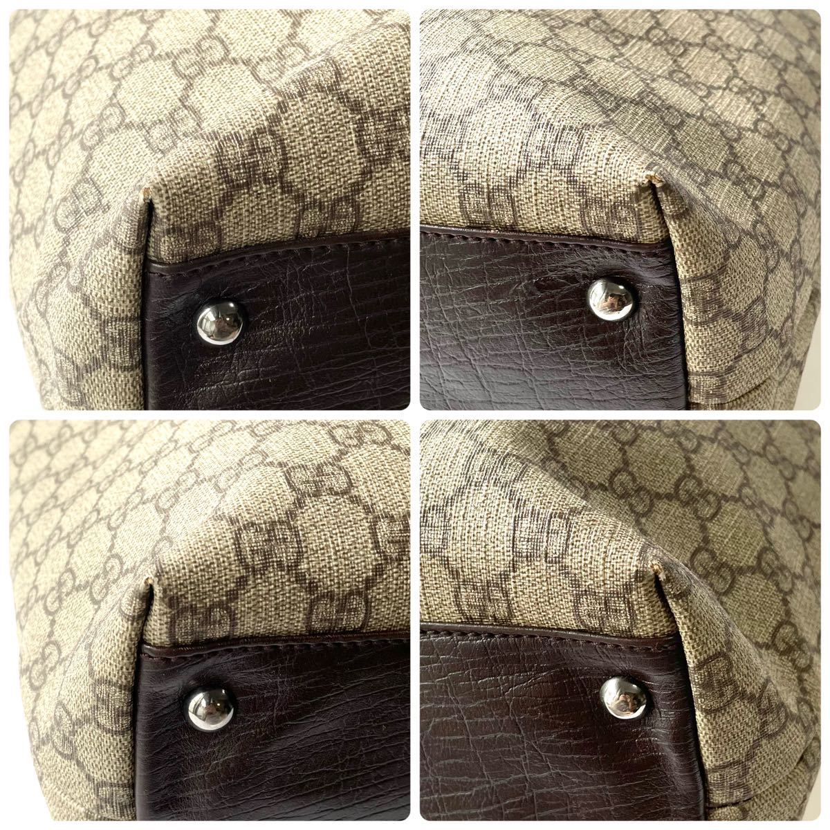 特別セーフ GUCCI グッチ トートバッグ 肩かけ GGスプリーム PVC