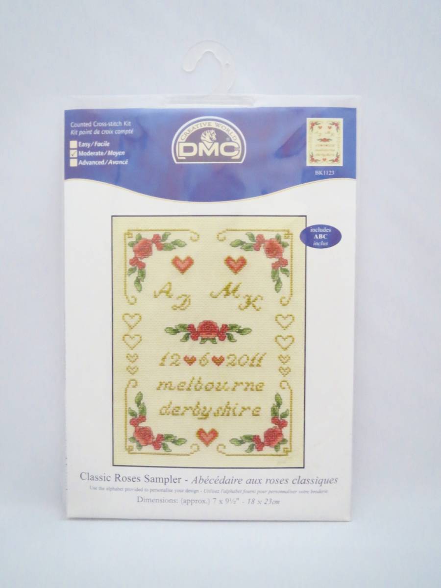 sale♪DMC クロスステッチキット　Classic Roses Sampler　サンプラー_画像1