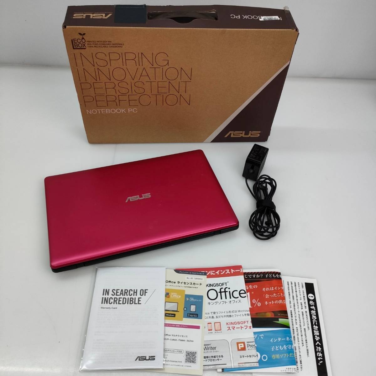 ♪ 最新OS Windows 11 11.6インチ ノートPC ASUS X200MA SSD換装済み Officeソフト インストール済み 即決時はおまけ(ACアダプター)付き_ACアダプターは、即決時のおまけです。