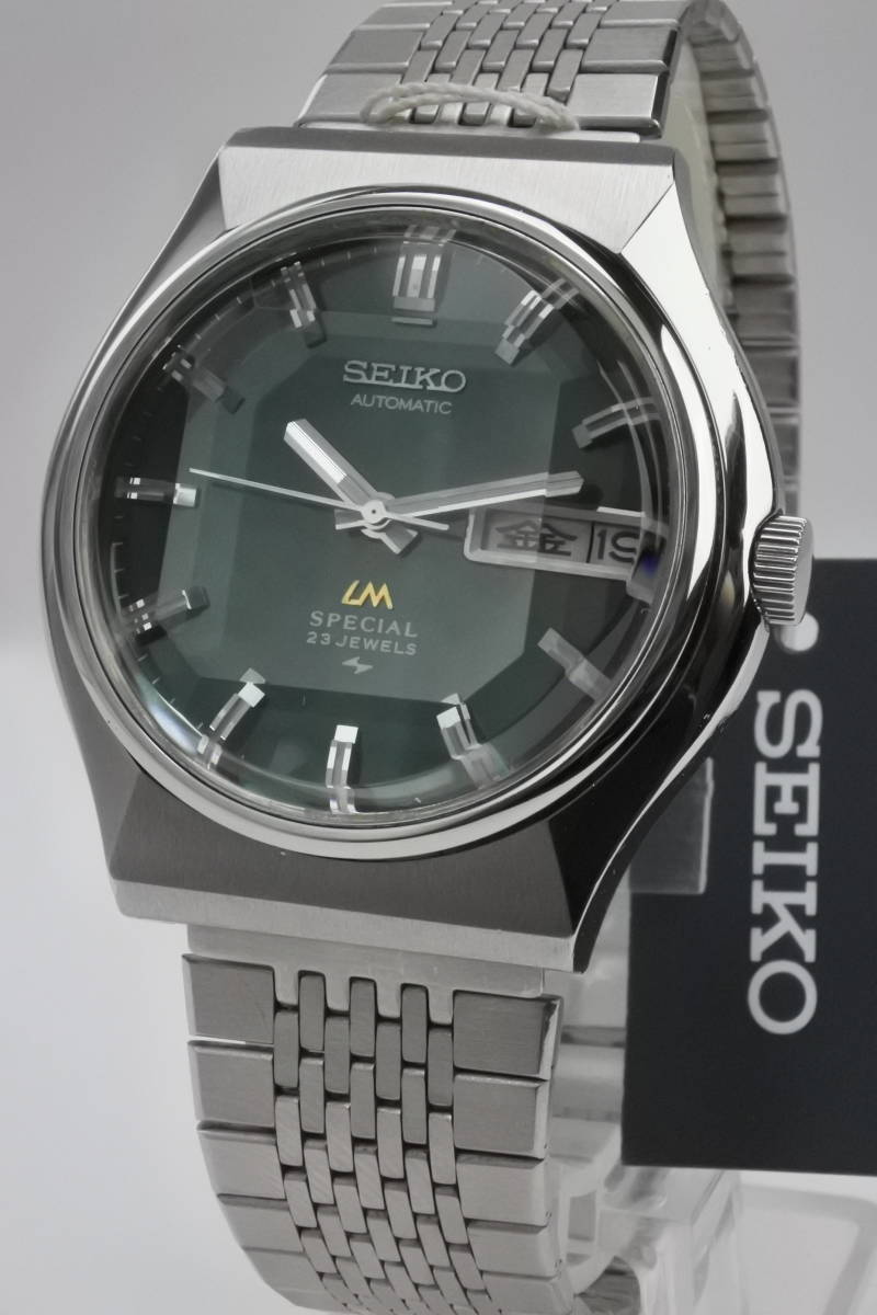 LM　SPECIAL高級品☆1974年SEIKO　亀戸精工舎の高振動自動巻きモデル　LMSPECIAL23石　5216-7040カットガラス　紳士腕時計　国産逸品_画像1